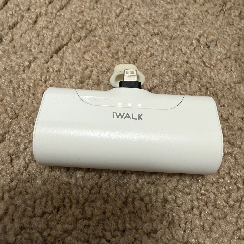 White Portable Charger for Cell Phones